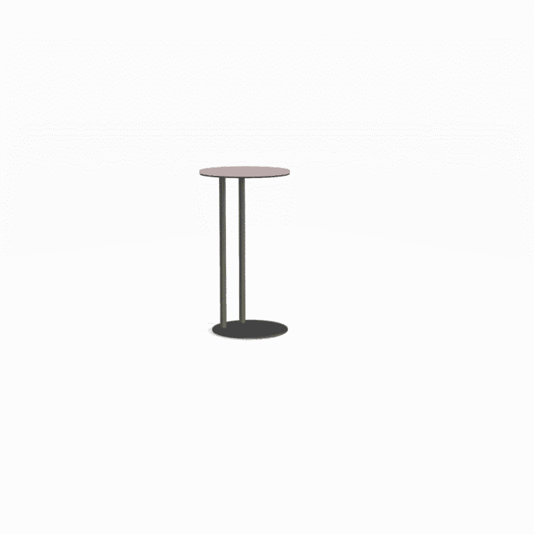 nowoczesny stolik kawowy metalowy okrągły blat minimalistyczny