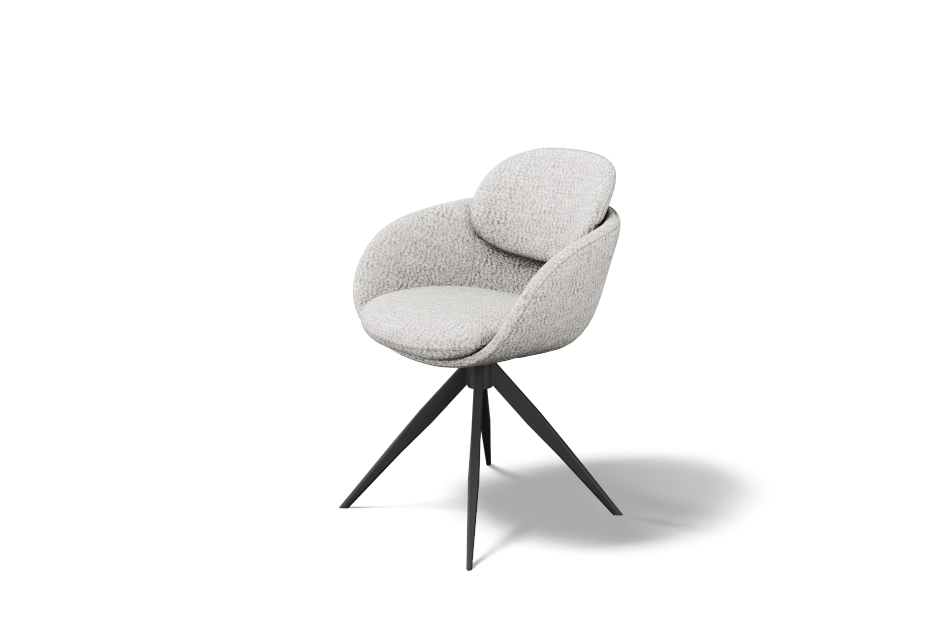 Krzesło K-31 z podłokietnikiem &ndash; czarna obrotowa noga z metalu