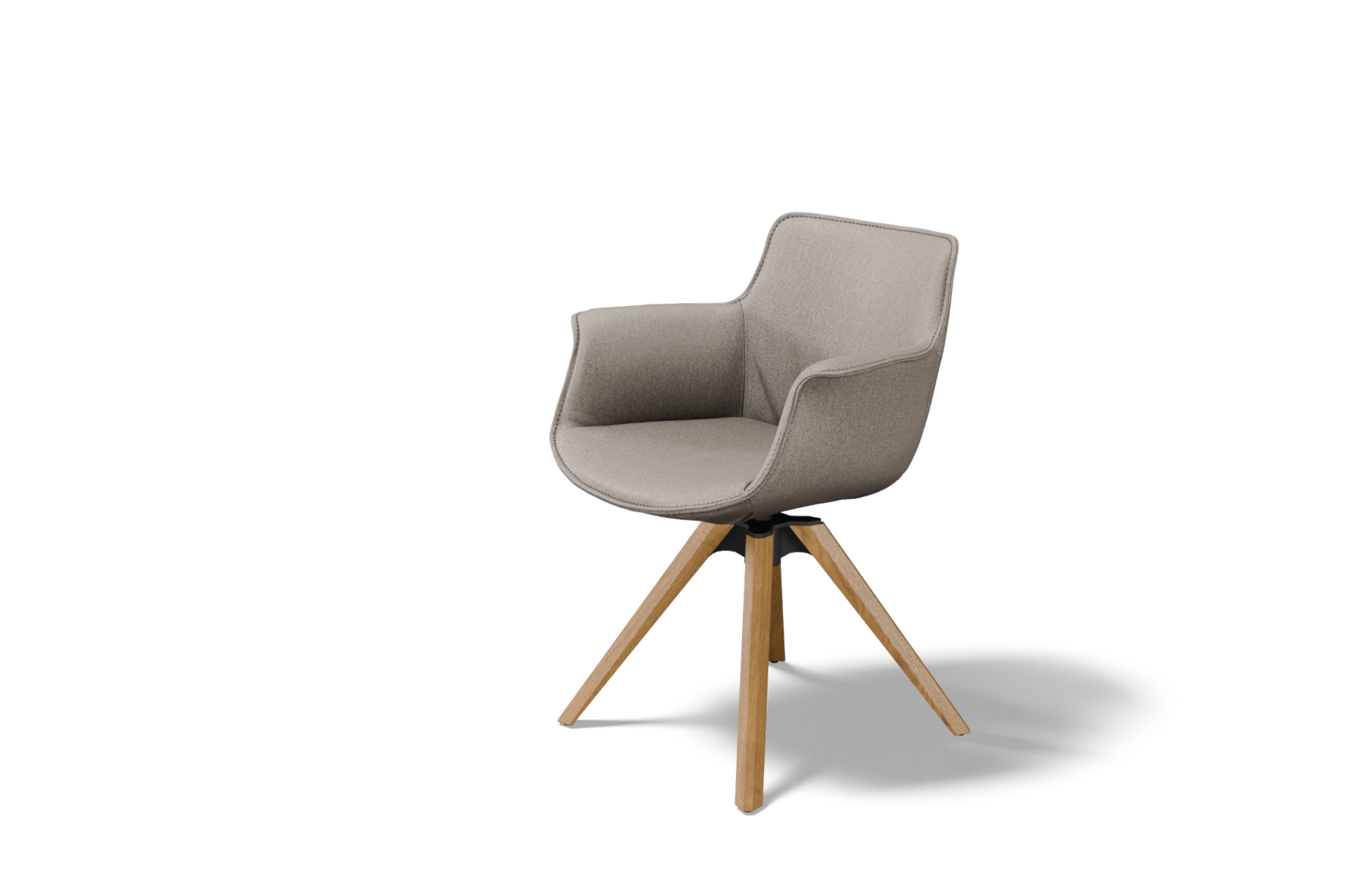 K 33 bardzo wygodne krzeslo z podlokeitnikiem forma kubelka na debowej naturalnej nodze z obrotem. Wysoka jakosc luksusowe wnetrza tc meble dobrodzien 2