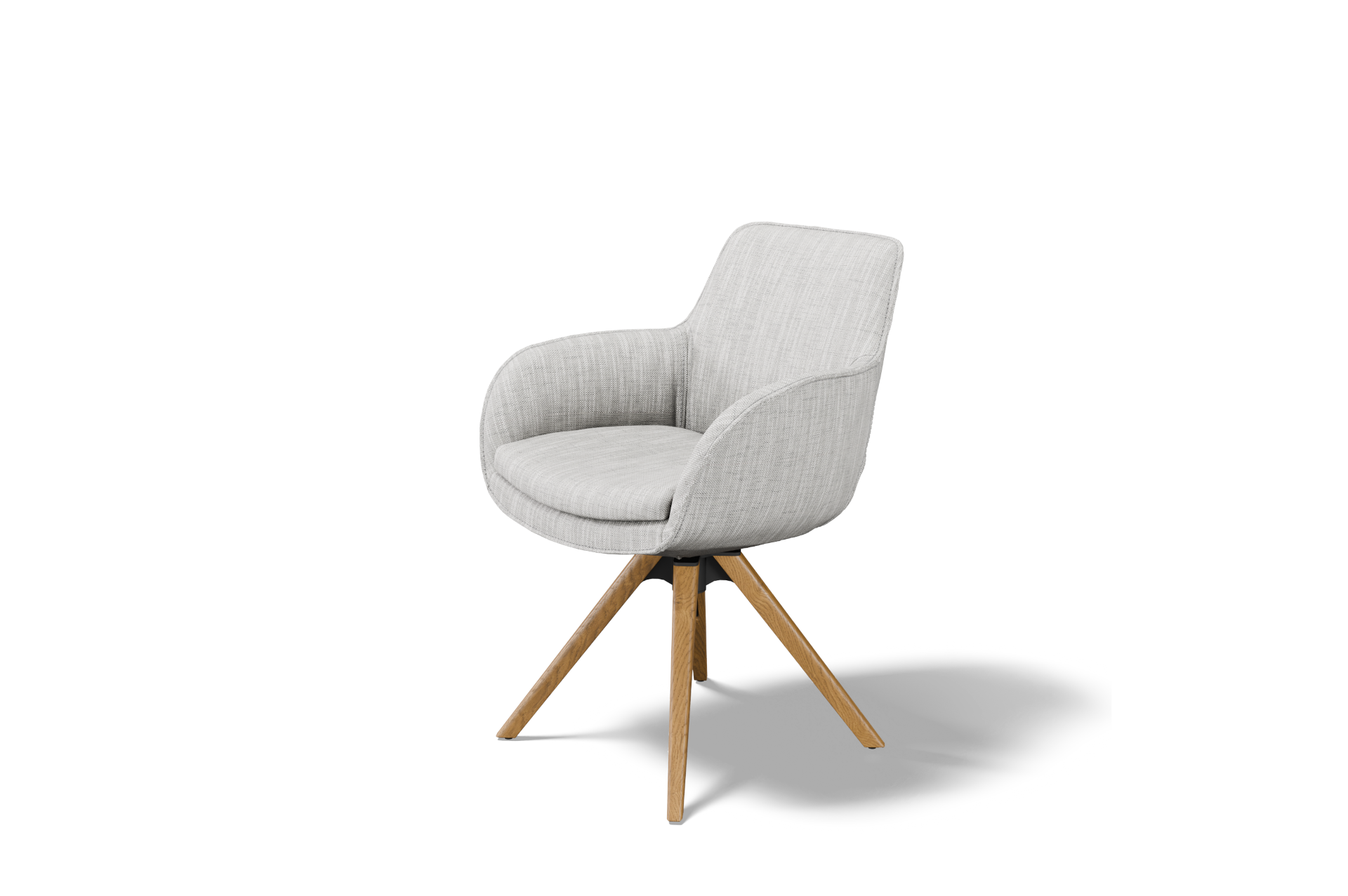 Krzesło K-35 na dębowej nodze z mechanizmem autoreturn