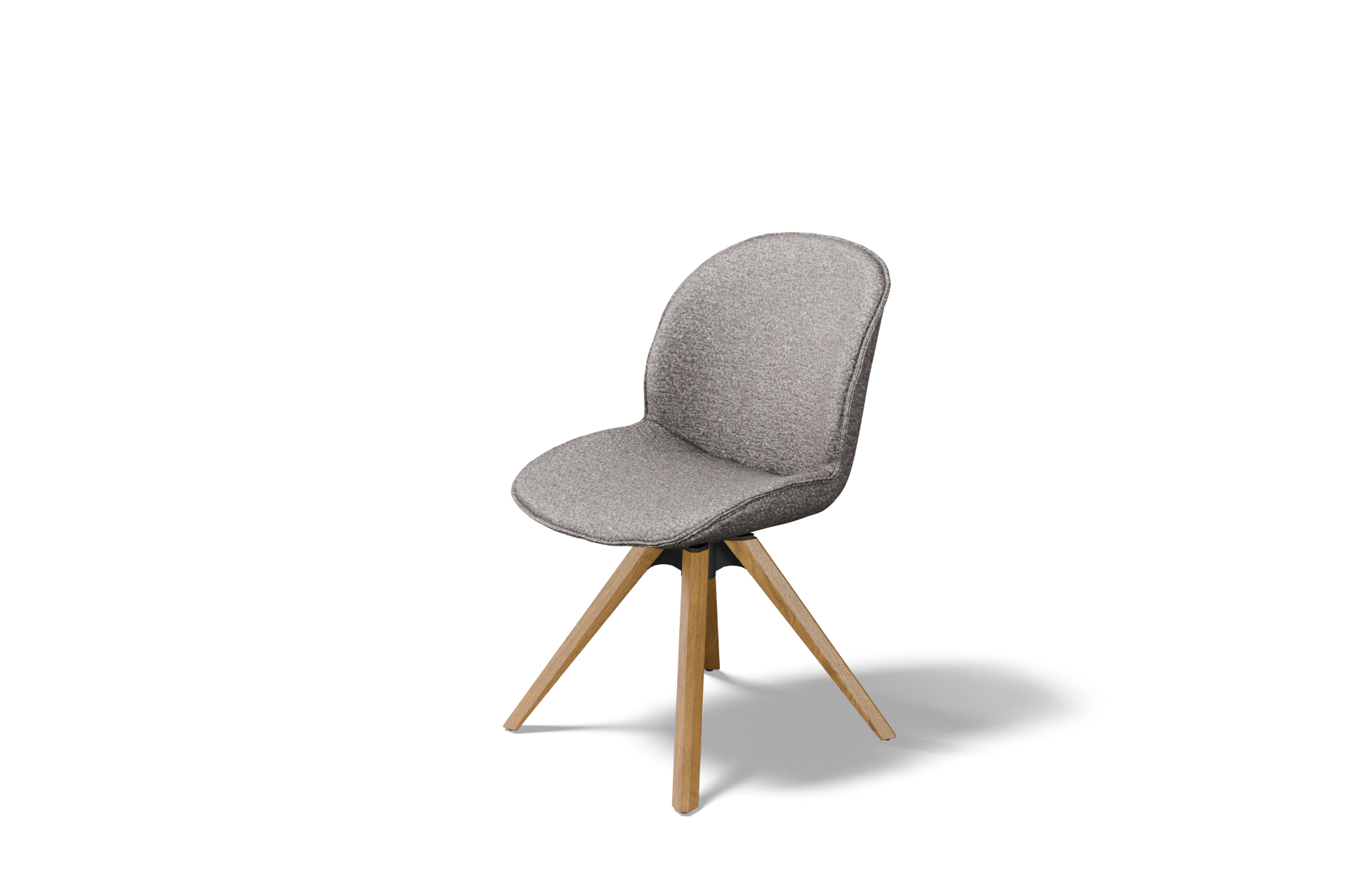 Krzesło K-34 &ndash; nowoczesna prostota i komfort w wersji na dębowej nodze z fazą