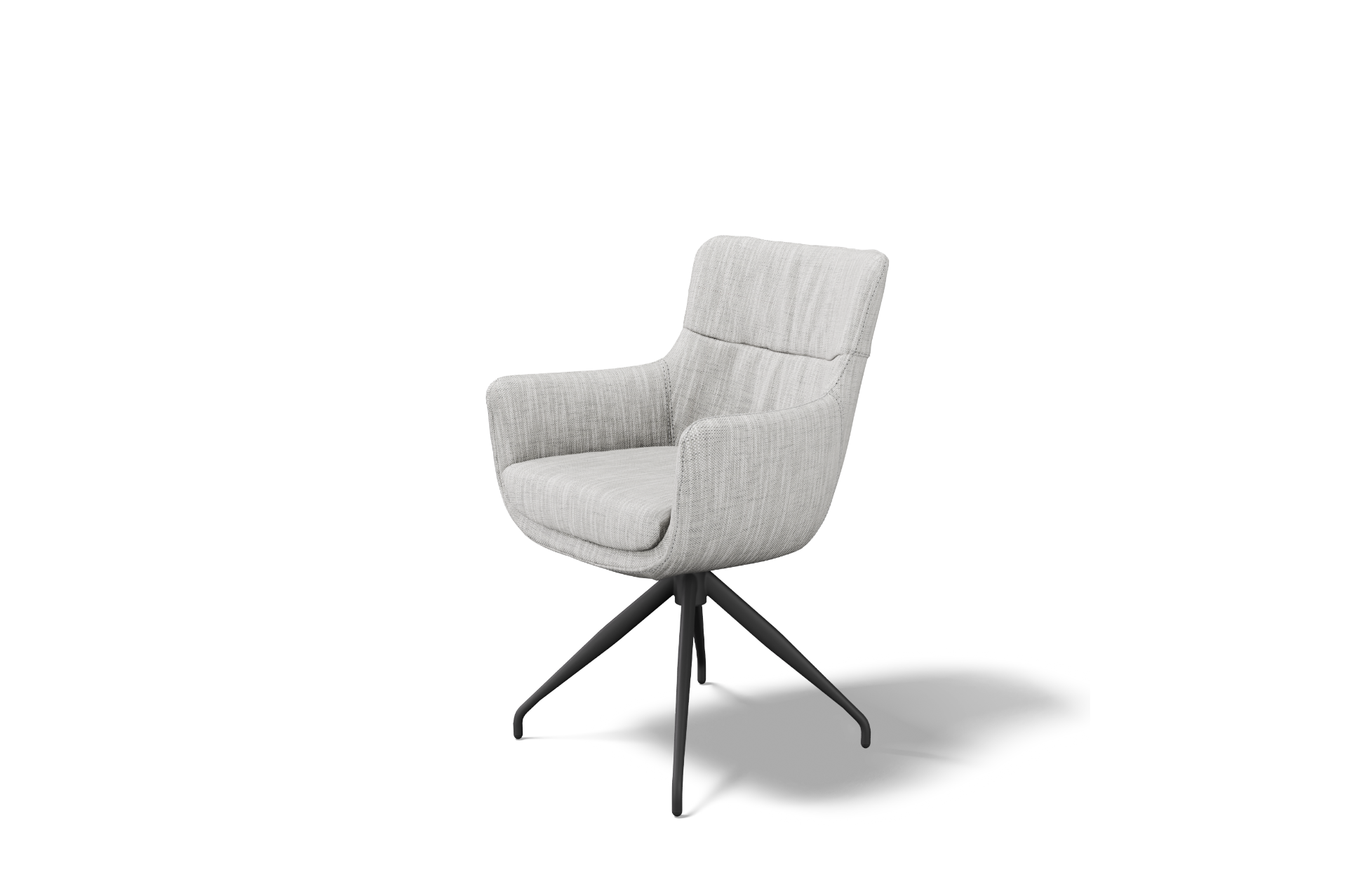 Krzesło K-36 na metalowej nodze 1285 z obrotem i auto-return