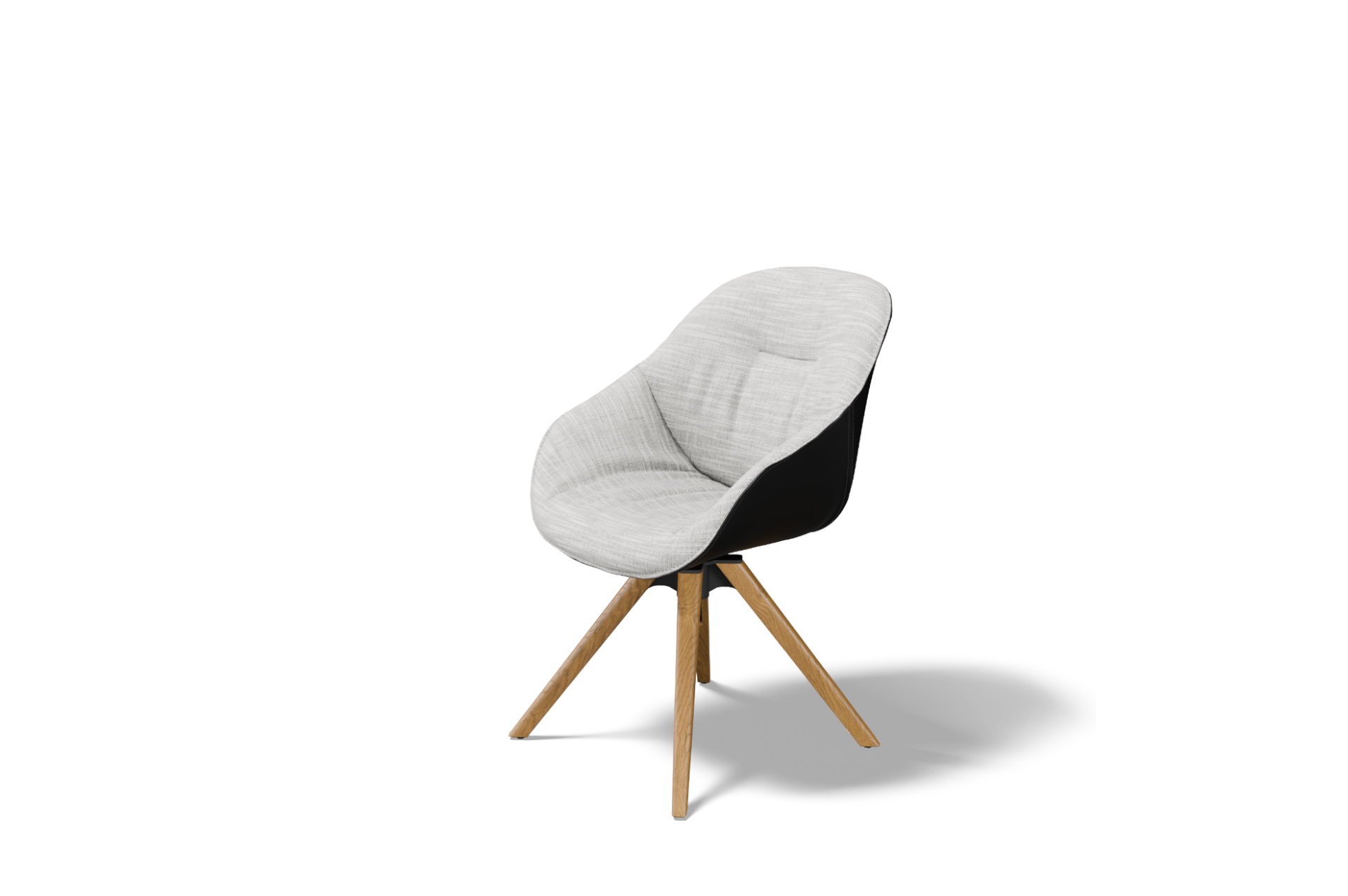 Krzesło TC K-41 na dębowej nodze z mechanizmem obrotowym Auto Return