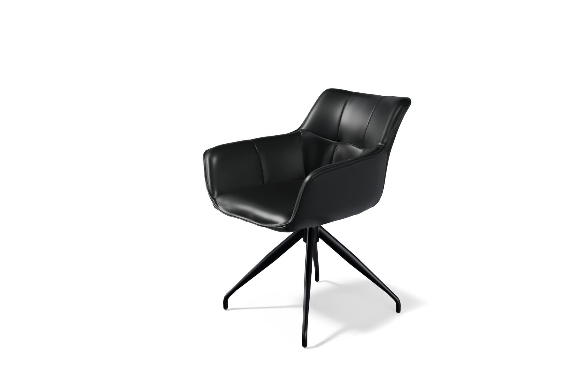 Krzesło K-15 na nodze 1285 &ndash; czarna podstawa z funkcją autoreturn