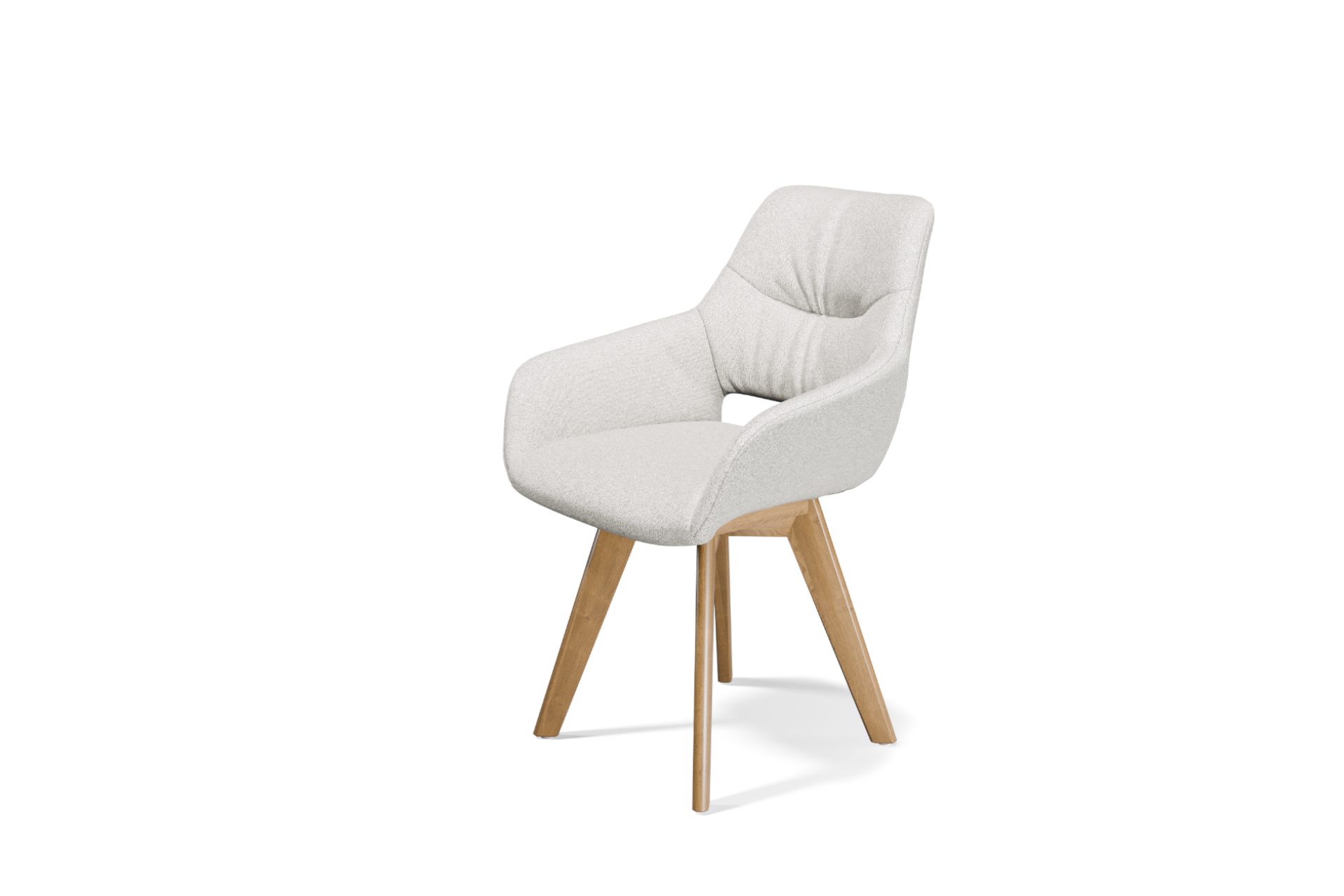 Krzesło K-21 na dębowej nodze &ndash; komfort i naturalna elegancja