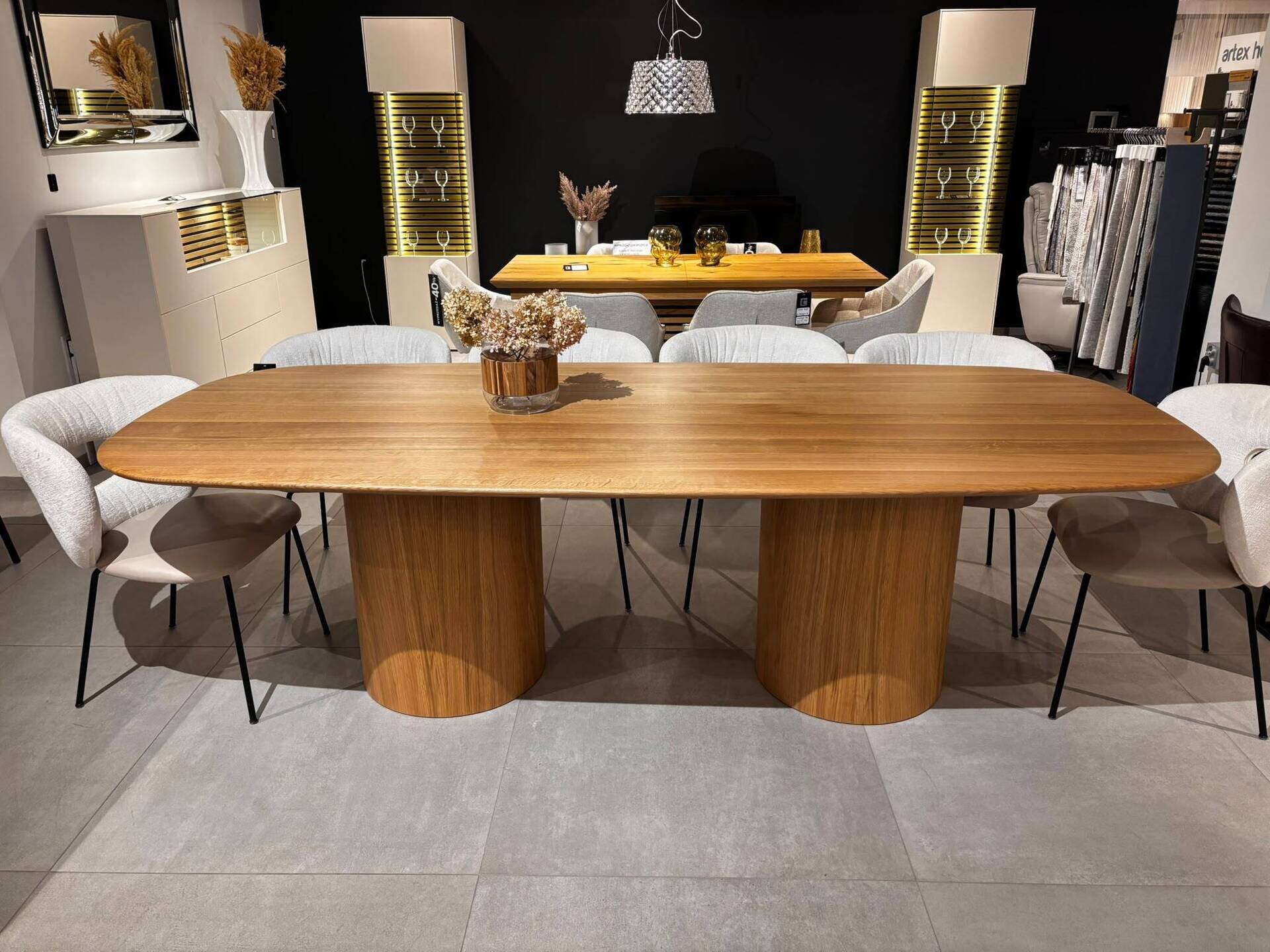 DĘBOWY ST&Oacute;Ł NA TUBACH OKRAGŁYCH -20% 9.720 ZŁ